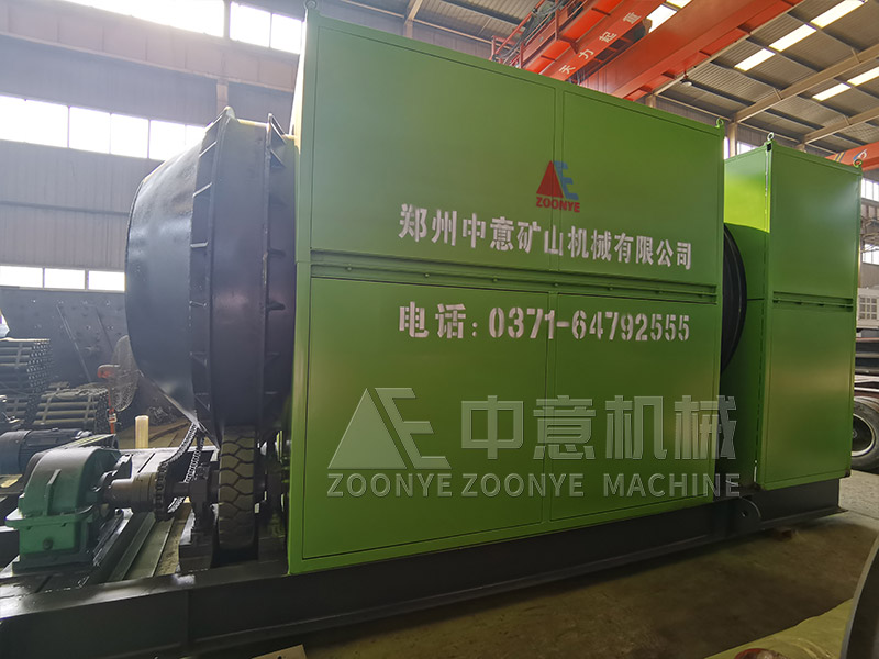 庫存垃圾處理站滾筒篩實地工廠圖片